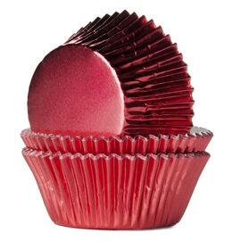rood 'folie' - baking cups - HOM